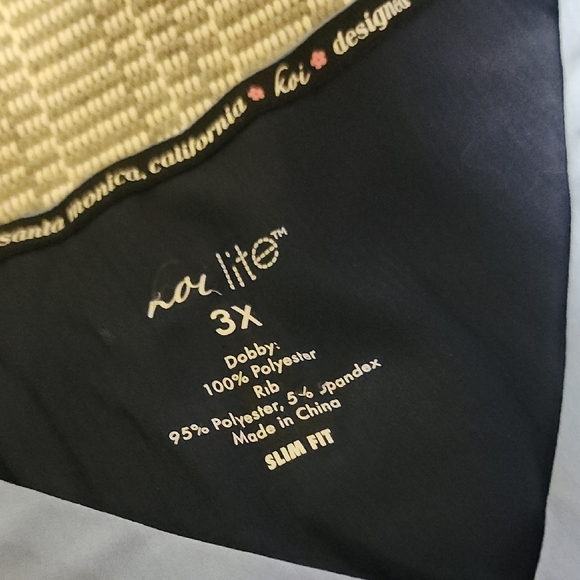 Koi Lite Ombre Womans Scrub Top 3x - Picture 2 of 4